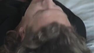 A chick with a big breast gets fucked by a guy with cancer