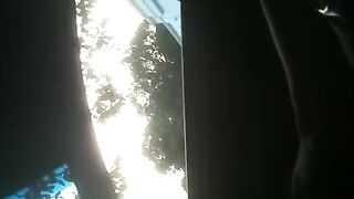 Public places are the best for wanking your dick around