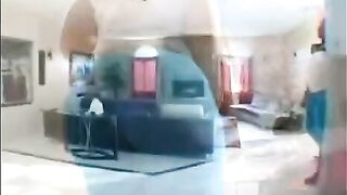 A black man fucked a fat black woman on the couch