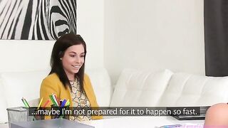 Girlfriend of the agent Tracy Lindsay fucked with a girl in lesbian sex