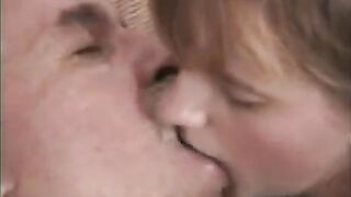 The grandfather ripped his finger to granddaughter