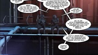 Mature woman fucks with a young man in this porn comic