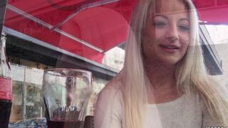 A sexy blonde has a great time in an intimate setting