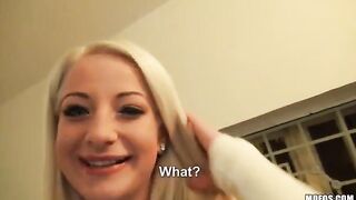 A sexy blonde has a great time in an intimate setting