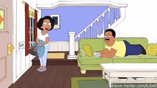 On the porn set of Family Guy porn parody part 1