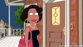 On the porn set of Family Guy porn parody part 1