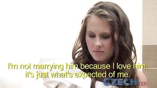 The witness of wedding heard the bride's cry and went in to help