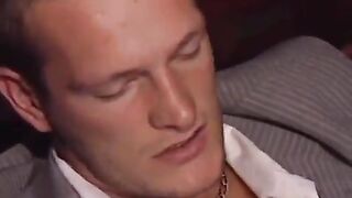 Bunch of wet pussies gets fucked publicly by two horny guys