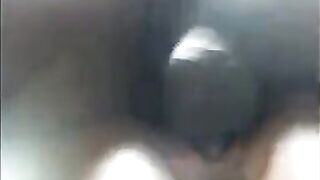 Black woman’s wet pussy releases cum and juice in a jet stream