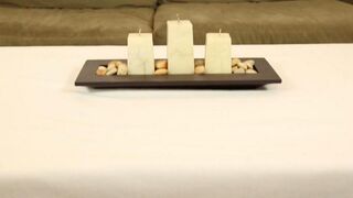 Massage therapist Chloe Amur jerks off her client under the table