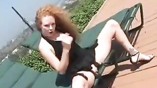 Buttfuck with a blonde and her boyfriend in an intense anal scene
