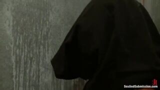 Girl swallows hard cock in her mouth with great pleasure