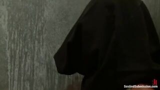 Girl swallows hard cock in her mouth with great pleasure
