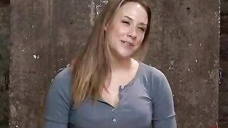 The cute woman was fucked in a chair and humiliated the amateur