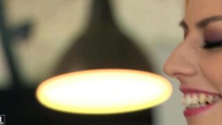 A beauty in stockings was fucked in her ass hole
