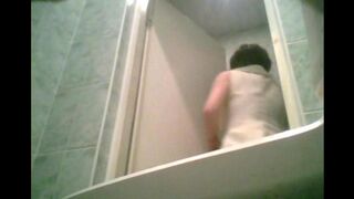 A hidden camera in the toilet caught a graduate peeing, shocking!