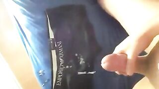 The guy was jerked off, but no sperm flew out