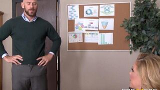 The beautiful Cherie Deville fucked with her subordinate in the office