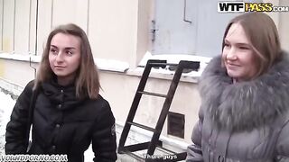 A blonde girl was picked up and fucked in a steamy encounter