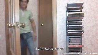 Young guy shoots sex videos with amateur girls using his camera