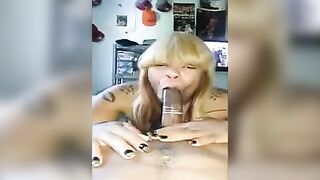 Black woman put a condom on the guy’s dick