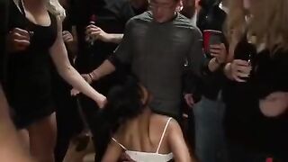 A mature woman loves to be fucked by several young men