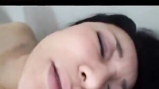 Mature Japanese man plays with his cock and gives a blowjob