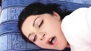 Anal sex and a cumshot on the face of a young girl