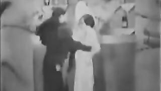 An old group sex video from the 30's with some spicy FFM action