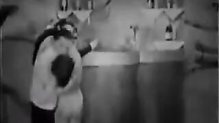 An old group sex video from the 30's with some spicy FFM action