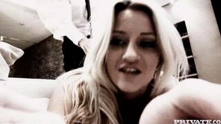 Busty blonde girl fucked in her ass hole