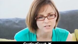 A perky teen gets fucked during her sex casting session in a raw video