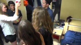 Instead of paying the debt, the students were invited to a wild party