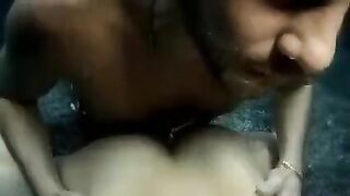 The beauty performs a blowjob under the water and has sex