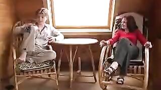 The brother fucked his sister in the countryside without protection