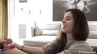 Fit slut Abbie Maley fucked hard at home by James Deen in a wild tape