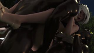 2B Night Park Double Penetration [Grand Cupido] (Nier Automata) - have fun