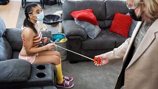 Adorable princess Zeroella Skies serves old cock in every position passionately