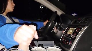 A sexy stepsister offering assistance by the road in part 1