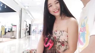 A pretty Asian babe randomly chooses a guy to come home and have sex