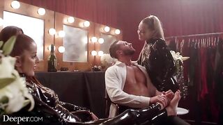 Avery and Vanna in a hot latex threesome from Deeper, where passion reigns supreme