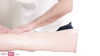 Beautiful woman fucked by a handsome masseur