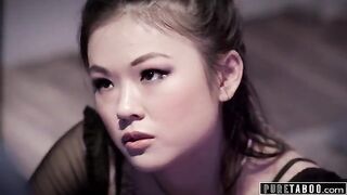 Lulu Chu seduced her stepdad's best friend at his wake and got fucked