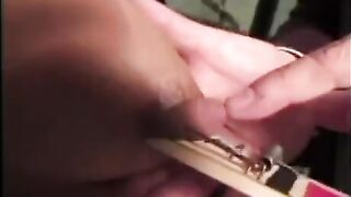Tied up woman gets subjected to nipple torture and bondage