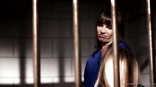 Appetizing girl has lesbian sex with her girlfriend in prison at 60fps