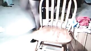 The guy got excited and almost cum when he saw the sexy outfit