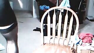 The guy got excited and almost cum when he saw the sexy outfit