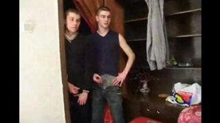 The elderly woman has sex with her grandson and his friends