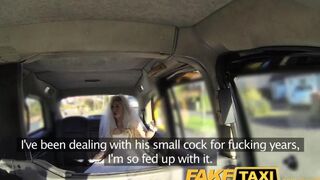 The bride met a taxi driver and changed her clothes with him