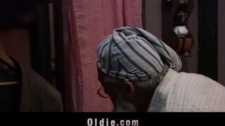 The grandfather punished his granddaughter for disrespect through spanking